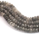 1  Strand Black Rutile Faceted Rondelles - Round Shape Rondelles - 9mm-12mm-8 Inches BR02138 - Tucson Beads