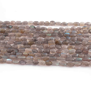 1 Strand Labradorite Faceted Briolettes Oval Shape  Briolettes - 7mmx5mm-9mmx5mm 13 Inches BR01020 - Tucson Beads
