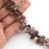 1  Strand Smoky Quartz Smooth Briolettes -Pear Shape  Briolettes  8mmx6mm-16mmx8mm -9.5 Inches BR1388