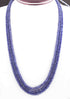365. Ct 3 Strands Of Genuine Blue Sapphire Necklace - Faceted Rondelle Beads - Rare & Natural Sapphire Necklace - Stunning Elegant Necklace - SPB0104