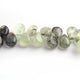 1 Strand Prehnite Smooth  Briolettes -  Pear Shape Beads 14mmx11mm-17mmx10mm-9.5 Inches BR1301 - Tucson Beads