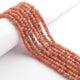 1 Long  Strand Sunstone Faceted Rondelles  - Roundells Beads 3mm-5mm 12 Inch BR253 - Tucson Beads
