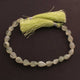 1 Strand Prehnite Faceted Briolettes - Tear Drop Center Drill Beads 8mmx6mm-11mmx6mm 8 Inches BR233 - Tucson Beads