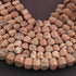 1  Long Strand Brown Jasper Faceted Briolettes Fancy Shape Briolettes 10mmx9mm-8 Inches BR01544