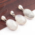 1 Pc Genuine and White moonstone Oval Pendant - 925 Sterling Silver - Gemstone Pendant  SJ006