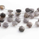 1 Strand Mystic Black Quartz Smooth Heart Briolettes - Mystic Black Quartz  Heart Briolette 12mm- 8.5 Inches BR01545 - Tucson Beads