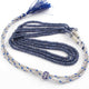 230. Ct 3 Strands Of Genuine Blue Sapphire Necklace - Faceted Rondelle Beads - Rare & Natural Sapphire Necklace - Stunning Elegant Necklace - SPB0109 - Tucson Beads