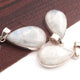 1 Pc Genuine and Rare white Rainbow Moonstone Pendant,Pear Pendant ,925 Sterling Silver Pendant,Gemstone Pendant,Cabochon pendant SJ14 - Tucson Beads