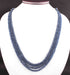 350. Ct 4 Strands Natural Burmese Blue Sapphire Necklace - Faceted Rondelle Beads - Burma Sapphire Necklace - Stunning Elegant Necklace - SPB0108