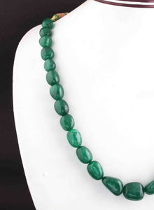 505 Carats 1 Strand Of Precious Genuine Emerald Necklace - Smooth oval  Beads - Rare & Natural Emerald Necklace -  BRU171 - Tucson Beads