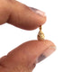 1 Pc Pave Diamond Pear Drop Charm Pendant - Yellow Gold - Pear Drop Pendant 9mmx4mm PDC1420 - Tucson Beads