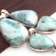 1 Pc Genuine and Rare Larimar Pear Pendant - 925 Sterling Silver - Gemstone Pendant  - SJ095 - Tucson Beads