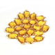21 Pcs  Citrine 925 Sterling Vermeil Gemstone Faceted Rectangle Shape Pendant & Connector -18mmx11mm-21mmx11mm SS377 - Tucson Beads