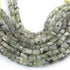 1 Strand  Green Rutile Faceted Briolettes - Tumble Nugets Shape Briolettes - 16mmx10mm-10mmx8mm- 10.5 Inches BR01559