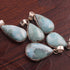 1 Pc Genuine and Rare Larimar Pear Pendant - 925 Sterling Silver - Gemstone Pendant  - SJ310