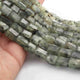 1 Strand  Green Rutile Faceted Briolettes - Tumble Nugets Shape Briolettes - 16mmx10mm-10mmx8mm- 10.5 Inches BR01559 - Tucson Beads