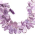 1 Strand Amethyst Smooth Briolettes - Amethyst Smooth Pear Drop Briolettes  10mmx8mm-8.5 Inches BR3975