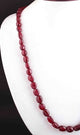 505 Ct. 1 Strand Of Genuine Ruby Necklace - Smooth Oval Beads - Rare & Natural Ruby Necklace - Stunning Elegant Necklace - BRU177 - Tucson Beads