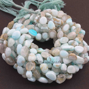 1 Strand Peru Opal Smooth  Briolettes - Fancy Briolettes -11mmx10mm-23mmx11mm 12 Inches BR3950 - Tucson Beads