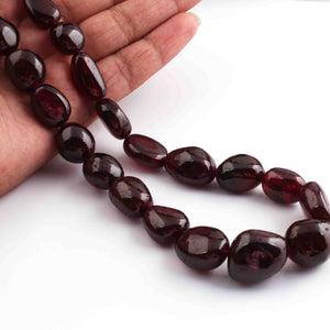 675 Ct. 1 Strand Of Genuine Ruby Necklace - Smooth Oval Beads - Rare & Natural Ruby Necklace - Stunning Elegant Necklace - BRU176 - Tucson Beads