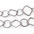 2 Necklace Top Quality 3 Feet Each 925 Silver Oxidized Wrapped Round With Square Shape Copper Link Chain - Each 38 inch GPC1144