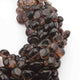 1 Strand Smoky Quartz Smooth Heart Shape Beads Briolettes - Smoky Briolettes 8mmx8mm-14mmx14mm 9.5 Inches BR3941 - Tucson Beads