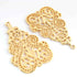 5 Pcs Designer 24K Gold Plated Fancy Shape Pendant , Copper  Fancy Designer Charm , Jewelry Making 56mmx38mm  GPC352