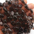 1 Strand Smoky Quartz Smooth Heart Shape Beads Briolettes - Smoky Briolettes 8mmx8mm-14mmx14mm 9.5 Inches BR3941