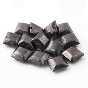 2 Stand Designer 925 Oxidized Silver Plated Square Shape Beads ,Copper Square Shape Design Charm,Jewelry Making 14mm 8 Inches Gpc1177 - Tucson Beads