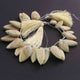 1  Long Strand Yellow Opal Faceted Briolettes Fancy Shape Briolettes  21mmx12mm-30mmx15mm-6  Inches BR01506 - Tucson Beads