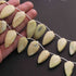 1  Long Strand Yellow Opal Faceted Briolettes Fancy Shape Briolettes  21mmx12mm-30mmx15mm-6  Inches BR01506