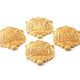 5 Pcs 24k Gold Plated Copper Charm,  Copper Casting Fancy Shape Designer Charm Pendant, Jewelry Making Tools, 40mmx38mm, gpc1128 - Tucson Beads