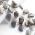 1  Long Strand Labradorite Smooth Briolettes Assorted Shape Briolettes - 16mmx11mm-8  Inches BR01514