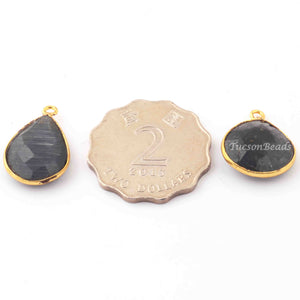 5  Pcs Mix Stone  24k Gold Plated Assorted Shape Connector - Mix Stone Connector -29mmx16mm-19mmx16mm- PC407 - Tucson Beads
