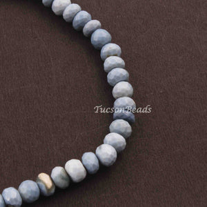 1  Strand Bolder Opal Faceted Rondelles  - Bolder Opal Round Beads,  7mm-8mm 13 Inches BR3844 - Tucson Beads