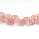 1 Strand Strawberry Quartz  Faceted Briolettes - Heart Shape Briolettes - 7mm-8mm - 8.5 inch BR02753 - Tucson Beads