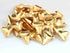 5 Pcs Beautiful Designer Shark Tooth 24k Gold Plated Over Solid Copper 23mmx20mm GPC700