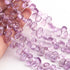 1 Strand Pink Amethyst Faceted Briolettes - Pear Shape Briolettes  8mmx6mm-12mmx7mm - 8.5 Inches BR02744