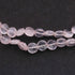 1 Strand Rose Quartz  Faceted Coin Briolettes - Rose Quartz Coin Beads 6mm 12 inches BR2422