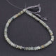 1  Strand Prehnite Faceted Roundelles  -Round Shape  Roundelles 6mmx4mm-14 Inches BR2354 - Tucson Beads
