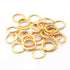 10 PCS Round Charm With Big Hole - Round Charm With Big Hole in 24k Gold Plated 15mm - GPC594