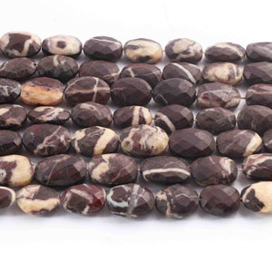 1  Strand Chocolate Jasper Faceted  Briolettes  - Oval  Briolettes  -14mmx12mm -18mmx14mm-10 Inches BR01610 - Tucson Beads