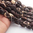 1  Strand Chocolate Jasper Faceted  Briolettes  - Oval  Briolettes  -14mmx12mm -18mmx14mm-10 Inches BR01610