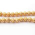 1 Strands 24k Gold Plated Copper Casting Designer Round Balls Beads - 10mm - Jewelry Making- 8 Inches GPC016