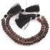 1 Strand Smoky Quartz  Faceted Rondelles -  8mmx5mm- 8 Inches BR2411