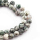 1 Strand Natural Green Moss Agate Faceted Round Beads Briolettes- Round ball beads 8mm 9 Inches BR2335 - Tucson Beads