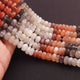 1 Strands Multi Moonstone Faceted Rondelles - Multi Moonstone Faceted Roundles 4mm-5mm 13.5 Inch BR064 - Tucson Beads