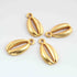 24 Pcs 24K Gold Plated Designer Copper Fancy Shape Pendant Charm-Fancy Copper Pendant -16mmx9mm GPC093