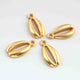 24 Pcs 24K Gold Plated Designer Copper Fancy Shape Pendant Charm-Fancy Copper Pendant -16mmx9mm GPC093 - Tucson Beads