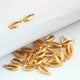 24 Pcs 24K Gold Plated Designer Copper Fancy Shape Pendant Charm-Fancy Copper Pendant -16mmx9mm GPC093 - Tucson Beads